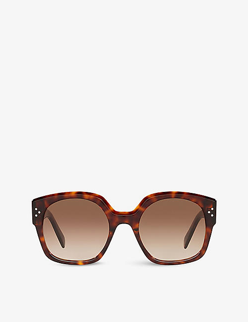 CELINE: CL40168I square-frame acetate sunglasses