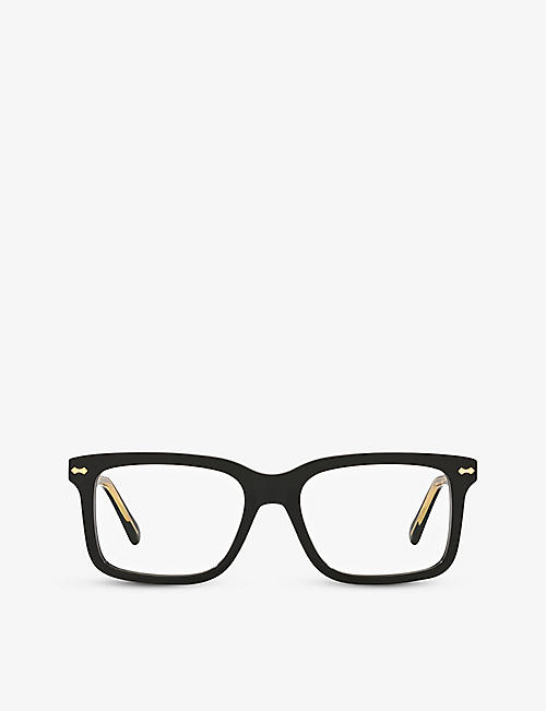 GUCCI: GG0914O acetate rectangular-frame optical glasses