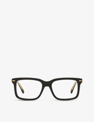 Gucci Gg0914o Acetate Rectangular-frame Optical Glasses In Black