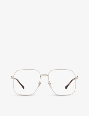 Gucci square clearance frame metal glasses