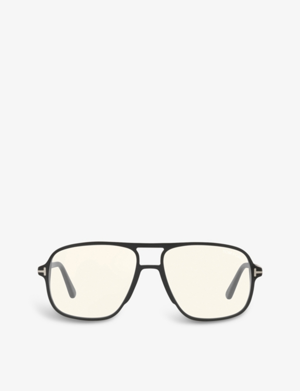 FT5737 aviator-frame acetate sunglasses