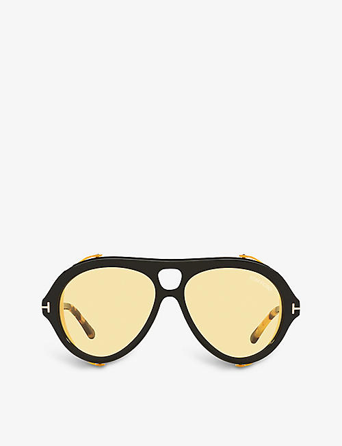 TOM FORD: FT0882 Neughman pilot-frame acetate sunglasses