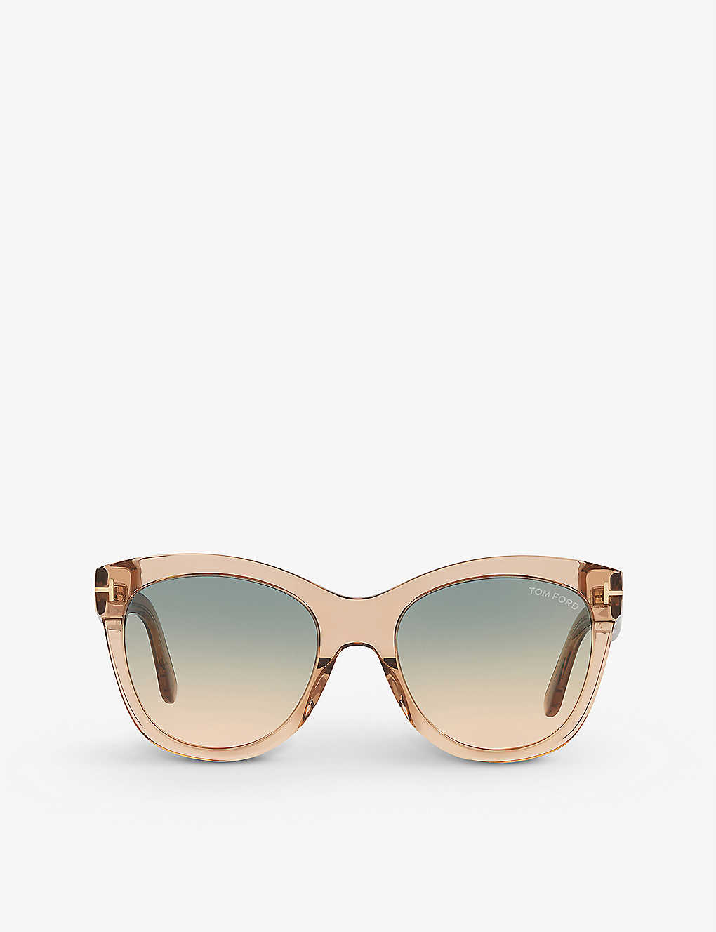 Tom Ford Ft0870 Wallace Cat-eye Acetate Sunglasses In Brown