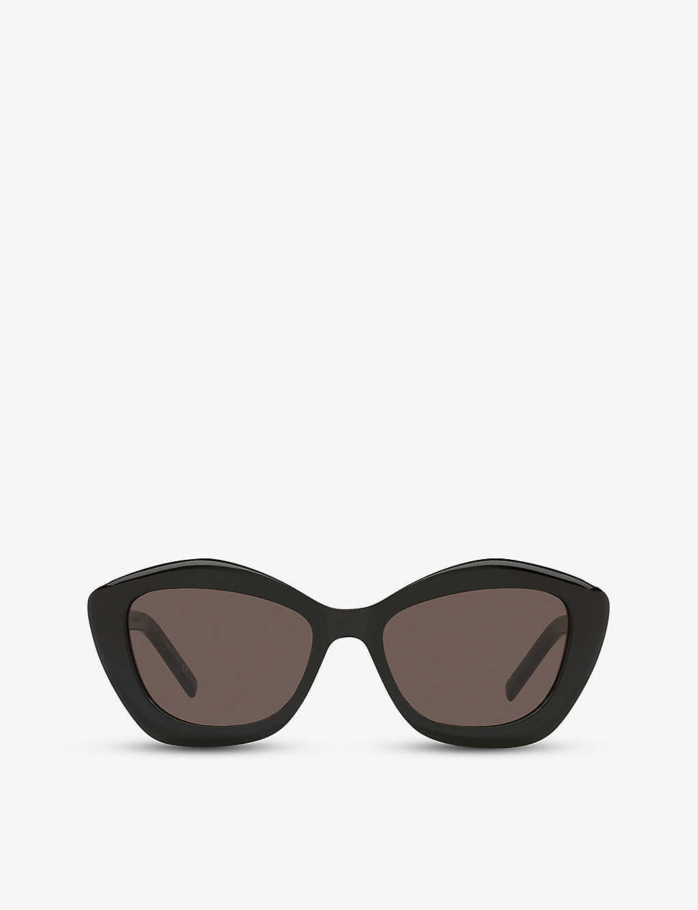 Saint Laurent Sl423 Cat-eye Acetate Sunglasses In Black