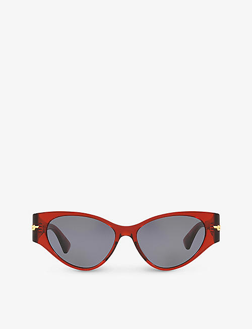 BOTTEGA VENETA: BV1002S cat-eye acetate sunglasses