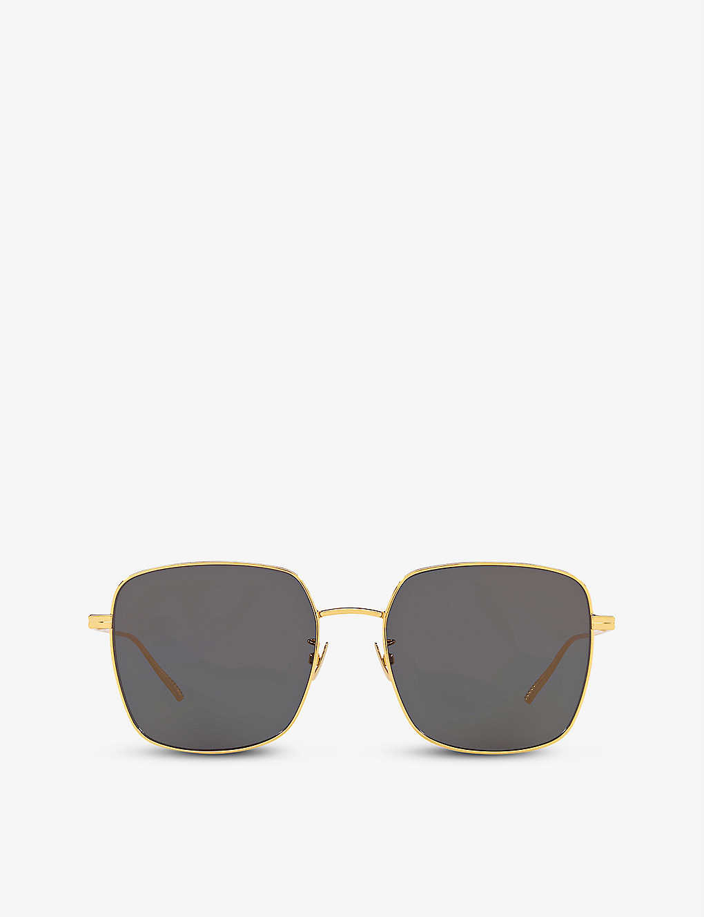 Bottega Veneta Bv1082sk Square-frame Metal Sunglasses In Gold