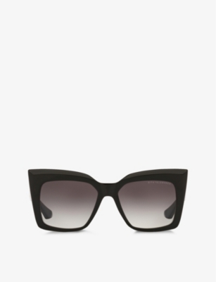 Dita Dts704-a-01-z Telemaker Square-frame Acetate Sunglasses In Black