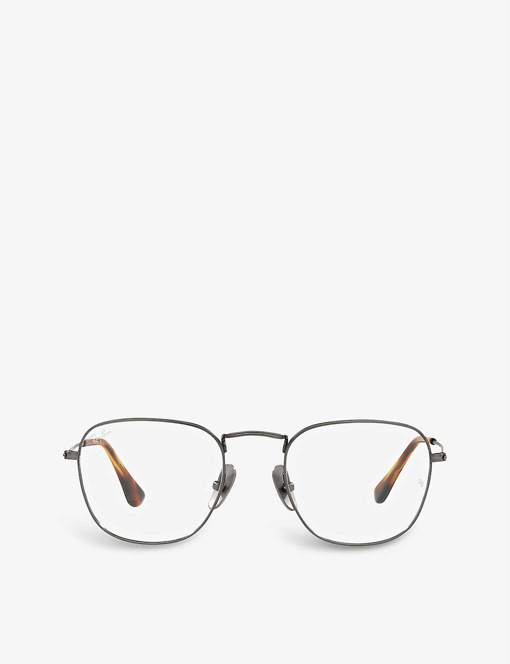 Ray Ban Rx8157v Frank Square-frame Metal And Acetate Eyeglasses In Grey