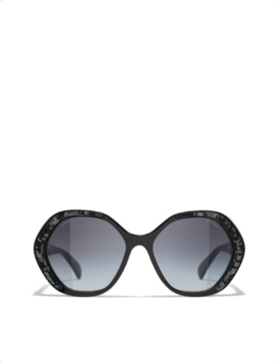 circle chanel sunglasses