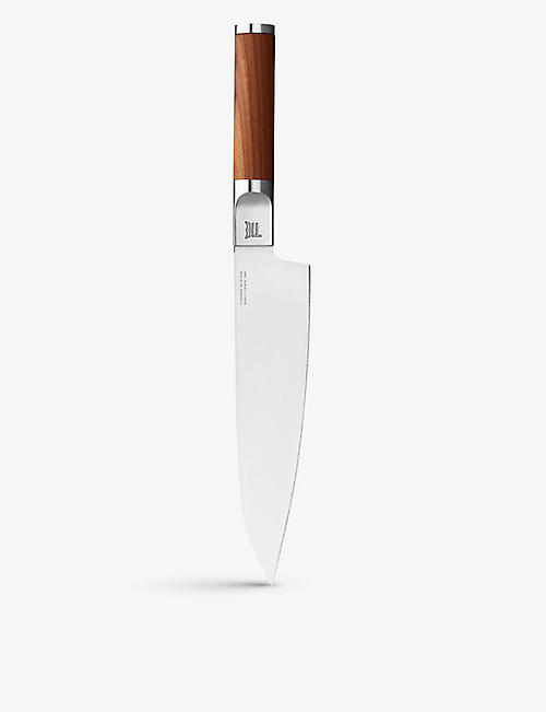 FISKARS: Norden large steel and wooden cooking knife 19.8cm