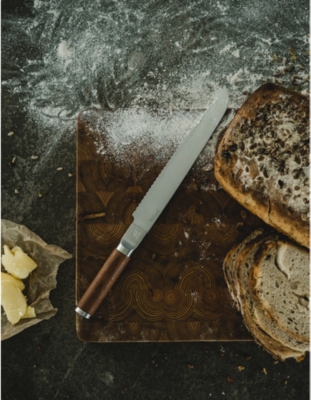 FISKARS: Norden small steel and wooden bread knife 22cm