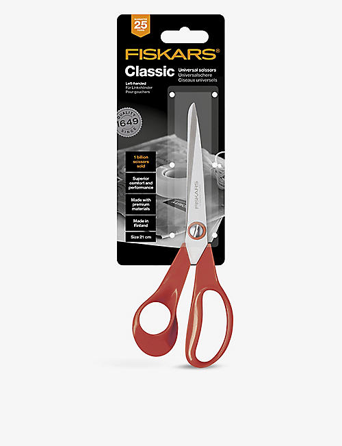 FISKARS: Classic left-handed steel and plastic scissors