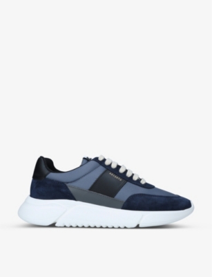AXEL ARIGATO: Genesis Vintage recycled-polyester and suede running trainers