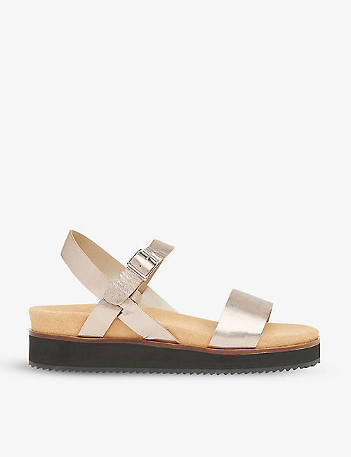 WHISTLES: Nola double-strap leather sandals