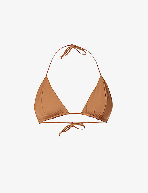 MYRA SWIM: Sofia triangle-cup bikini top