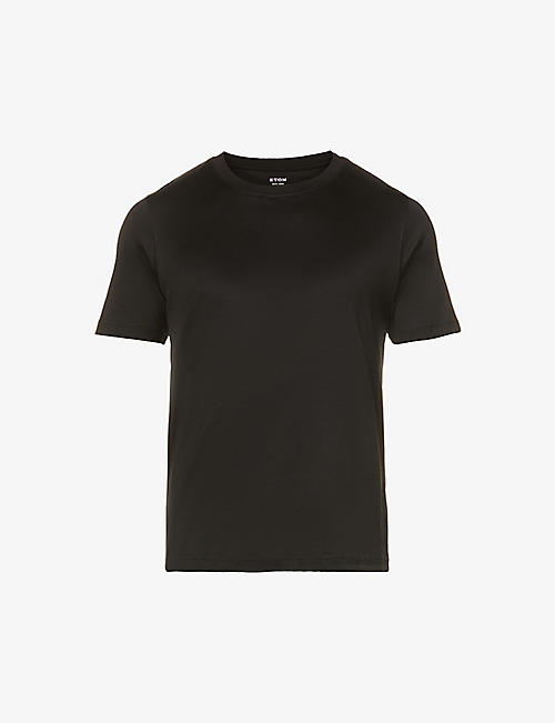 ETON: Slim-fit cotton-jersey T-shirt