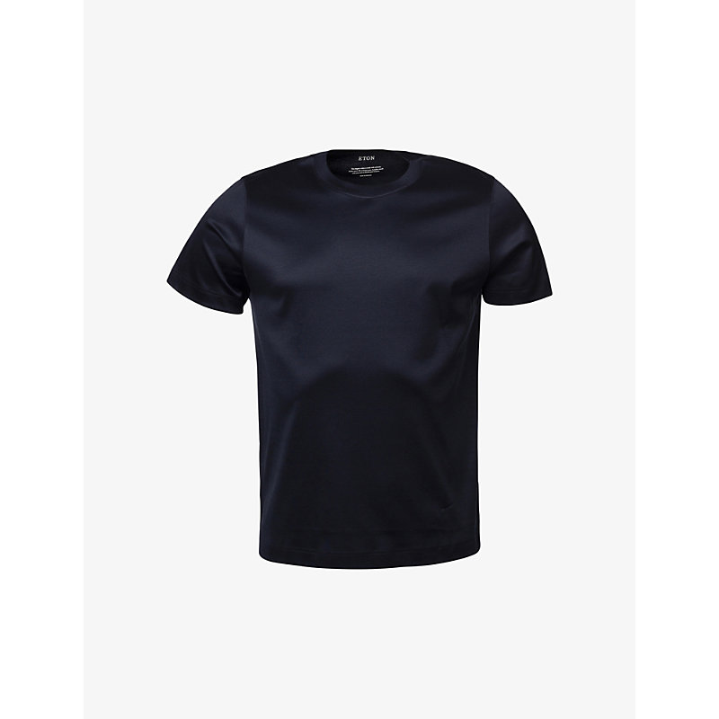 Eton Slim-fit Cotton-jersey T-shirt In Navy Blue