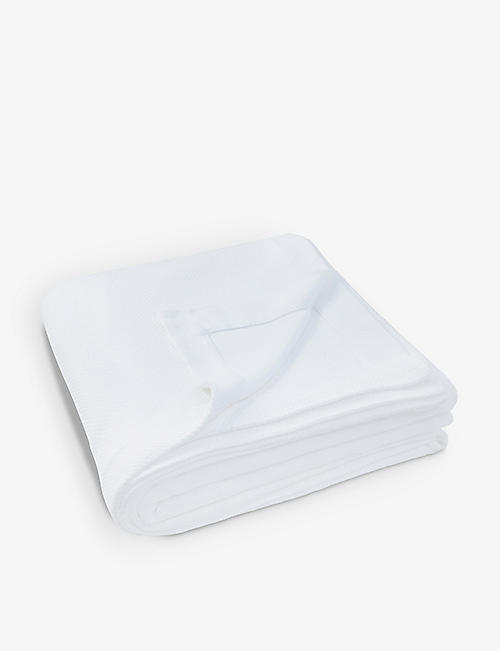 THE WHITE COMPANY: Milton cotton double bedspread 240cm x 250cm