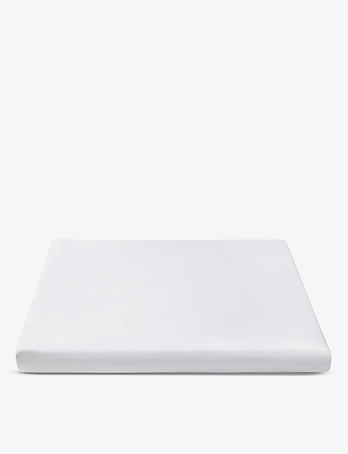 THE WHITE COMPANY: Somerton King cotton deep fitted sheet 200cm x 150cm