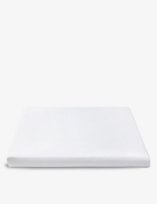 The White Company White Somerton Super King Cotton Fitted Sheet 180cm X 200cm