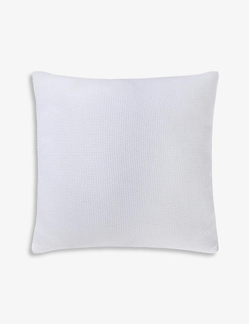 THE WHITE COMPANY: Milton medium square cotton cushion cover 50cm x 50cm