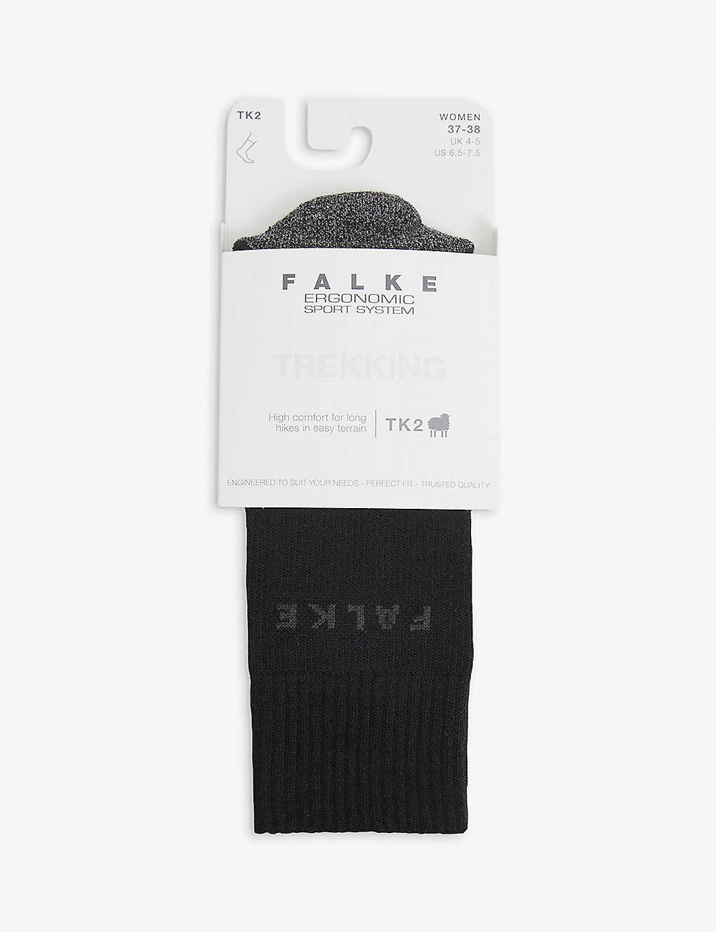 Falke Tk2 Trek Woven Ankle Socks In Black