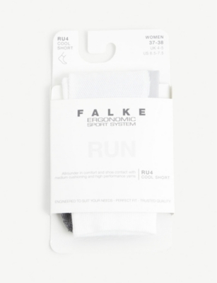 Falke Ru4 Run Cool Woven Socks In White Mix