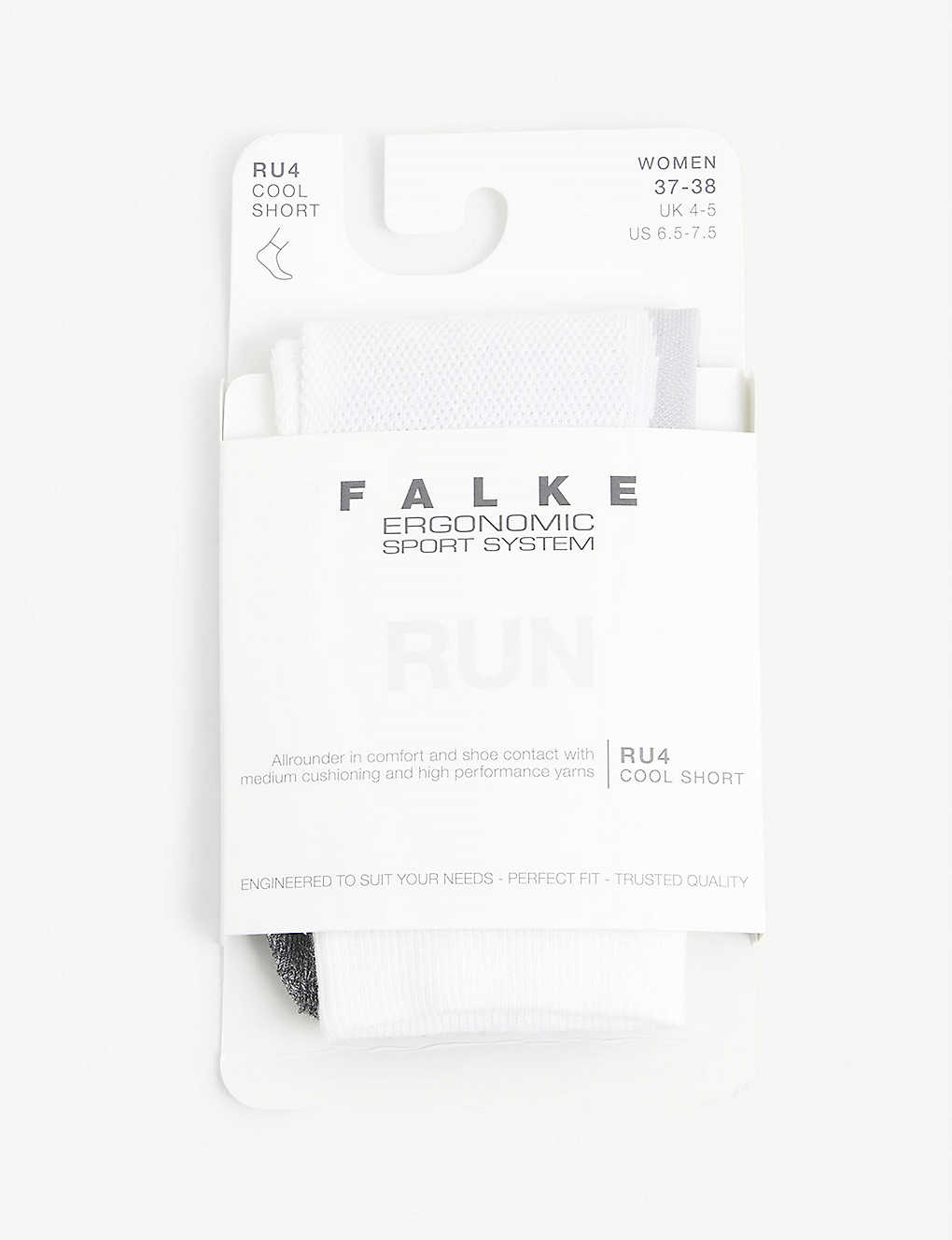 Falke Ru4 Run Cool Woven Socks In White Mix