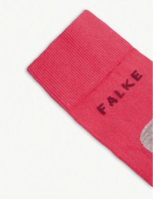 Falke Ru4 Run Cotton-blend Socks In Rose