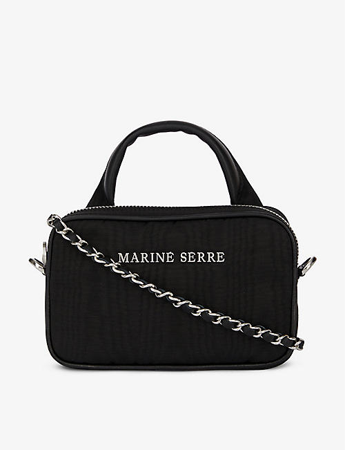 MARINE SERRE: Logo-embellished woven phone case