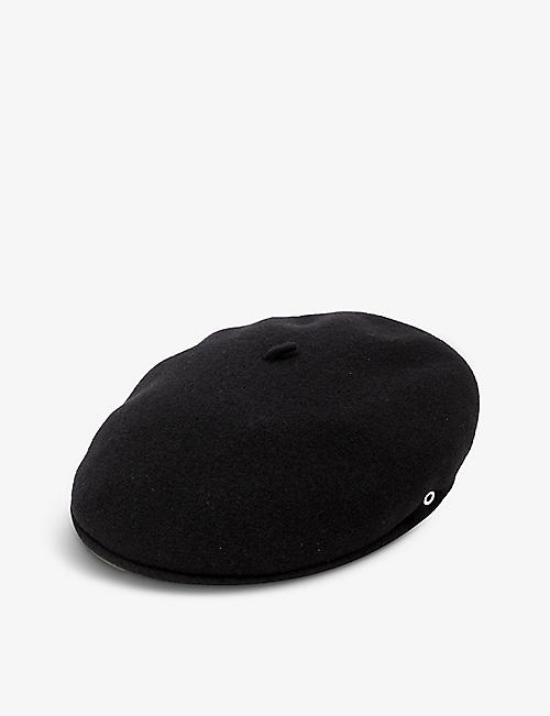 MARINE SERRE: Moon-print wool beret