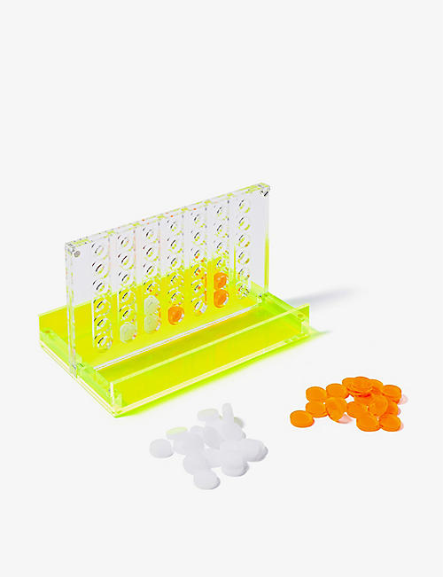 SUNNYLIFE: 4 In A Row travel-sized lucite board game