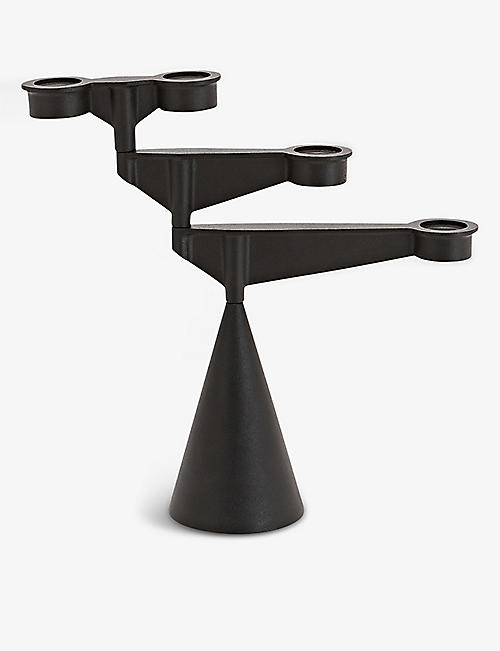 TOM DIXON: Spin mini cast-iron table candelabra 38cm