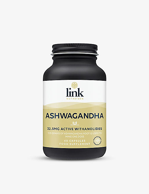 LINK NUTRITION: Ashwagandha 32.5mg active withanolides supplement 60 capsules