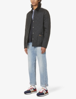 Barbour Quilted Front Button-fastening Jacket In Black