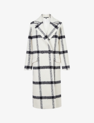 ALLSAINTS - Mabel checked wool-blend coat | Selfridges.com
