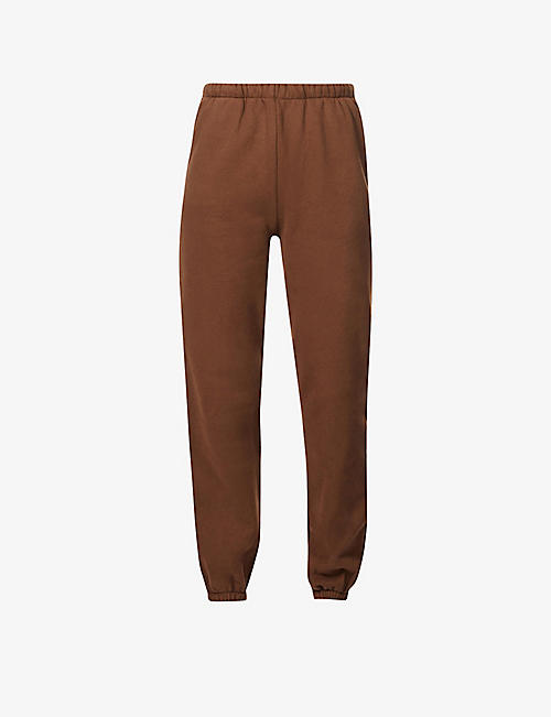 RE ONA: Tapered mid-rise cotton-jersey jogging bottoms