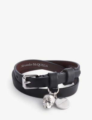 Alexander mcqueen leather clearance bracelets