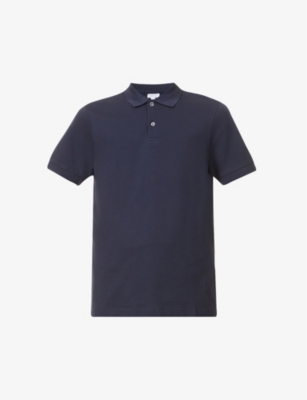 SUNSPEL: Short-sleeved cotton- piqué polo shirt