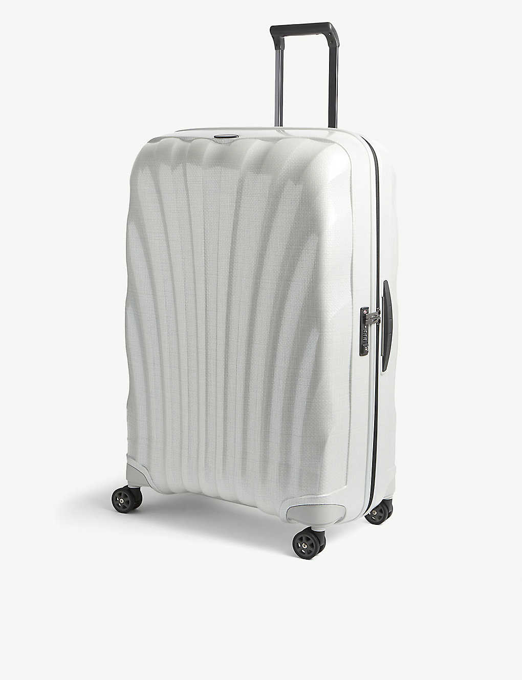 Samsonite C-lite Spinner Four-wheel Cabin Suitcase 81cm In Off White