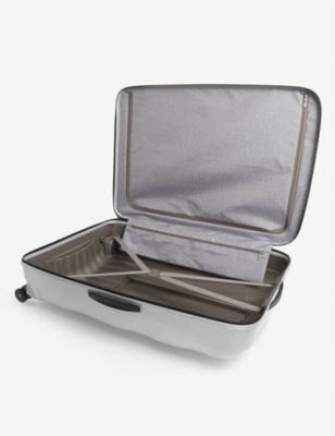 SAMSONITE OFF WHITE C-LITE SPINNER HARD CASE 4 WHEEL SUITCASE 86CM 45995056