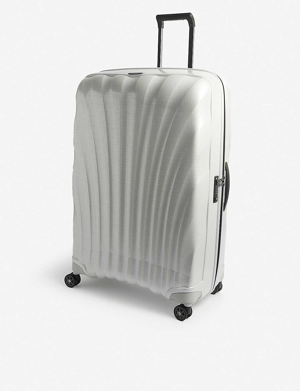 Samsonite C-lite Spinner Four-wheel Cabin Suitcase 86cm In Off White