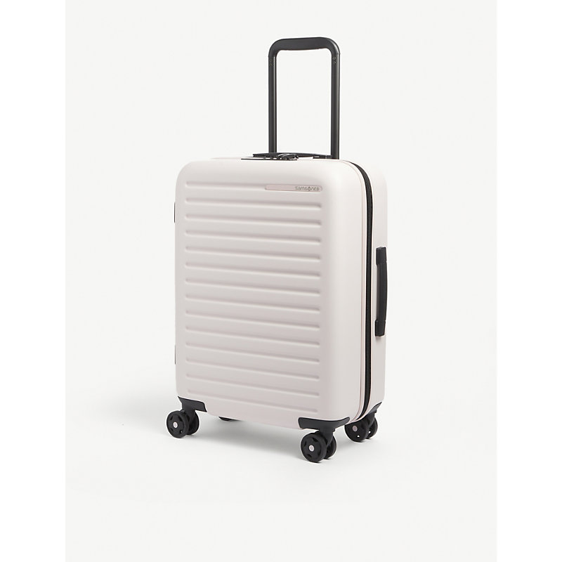 Stackd Spinner Four-wheel Expandable Suitcase 55cm In Rose