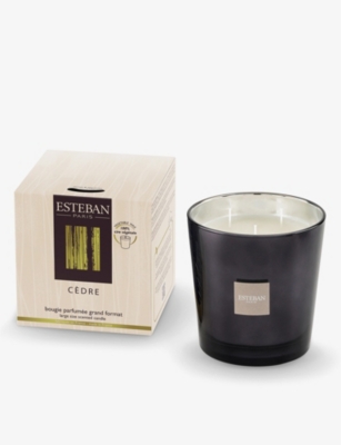 ESTEBAN: Cèdre three-wick scented candle 450g