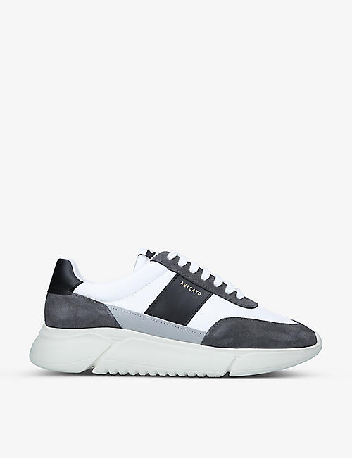 AXEL ARIGATO: Genesis Vintage Runner recycled-nylon and leather trainers