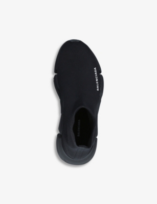 Balenciaga Sneakers Speed 2.0 In Maglia Riciclata Da Donna In Nero In Black