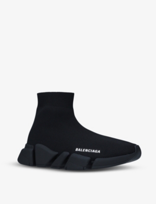 BALENCIAGA Women's Speed 2.0 stretch-knit mid-top trainers