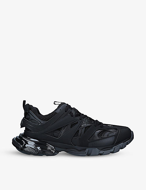 BALENCIAGA: Men's Track Clear Sole panelled mesh, nylon and woven trainers