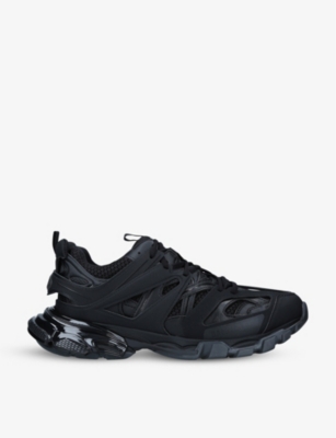 BALENCIAGA - Men's Track Clear Sole panelled mesh, nylon and woven ...