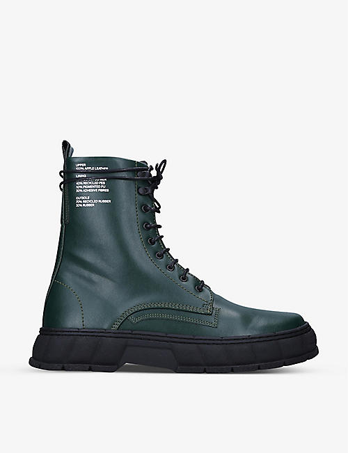 VIRON: 1992 apple-leather lace-up combat boots